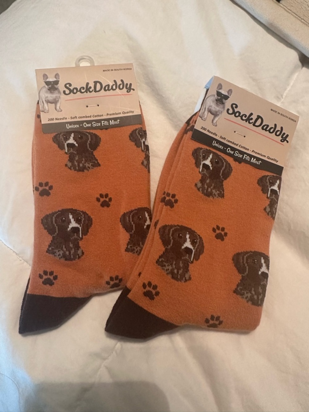 Sock Daddy German Shorthair Pointer Socks 2 Pair New With Tags